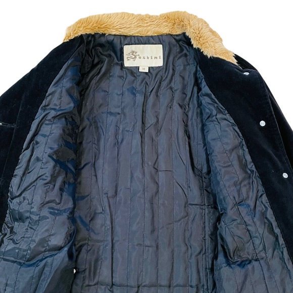 Corduroy and Faux Fur Jacket - Picture 11 of 12